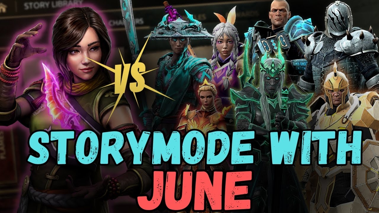 June vs All the Bosses | storymode #shadowfight4 #shadowfight4arena #rebelsfa #sfa #shadowfightarena