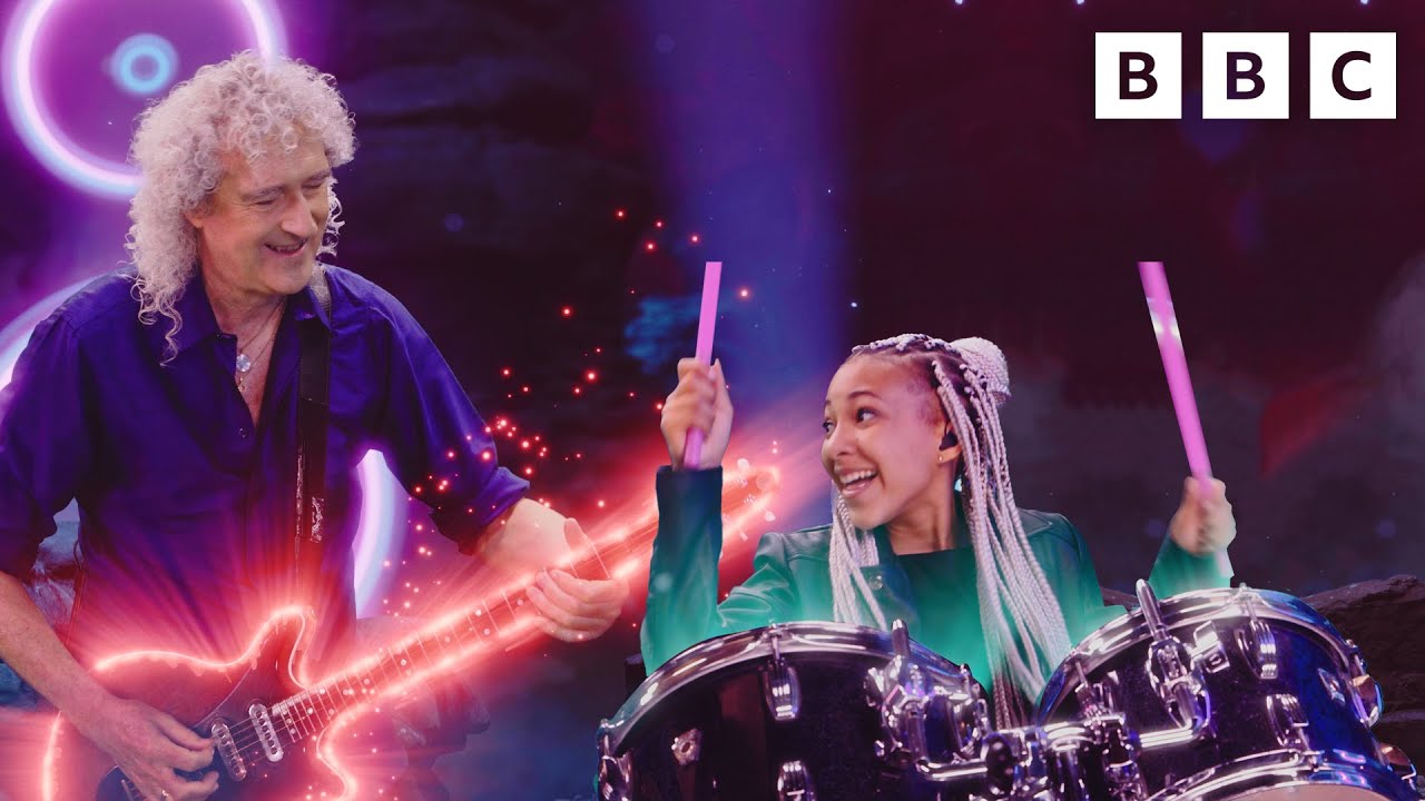 Brian May and Nandi Bushell on a Mission to Save Rock | Andy and the Band | CBeebies