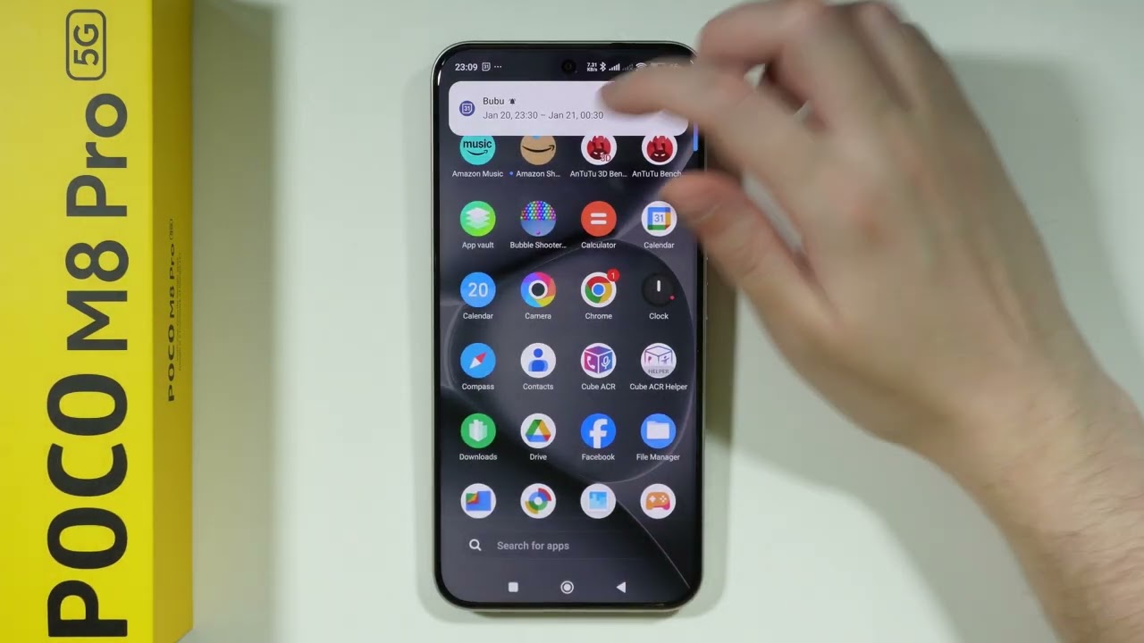 POCO M8 Pro 5G: Как добавить событие в календарь