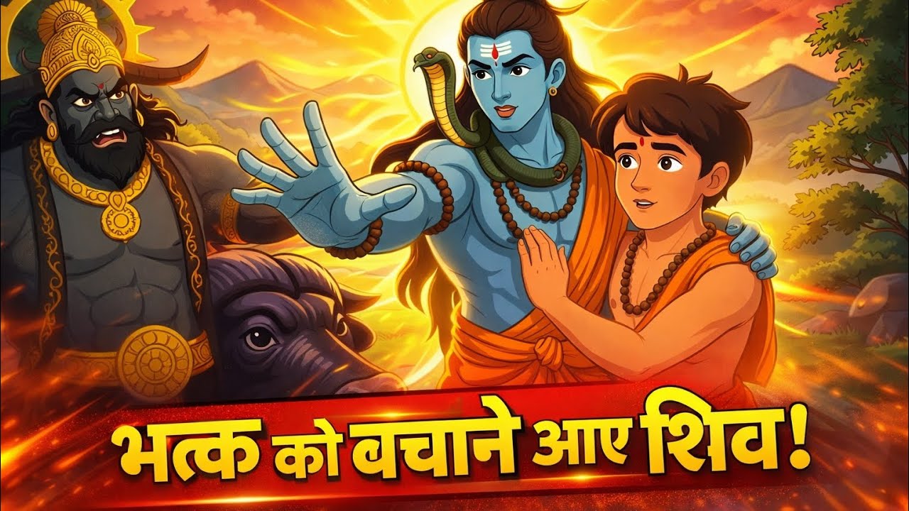 भगवान शिव और मार्कंडेय की सच्ची कथा | 16 साल में आने वाली थी मौत, लेकिन भगवान शिव ने बचाया | Shivji 