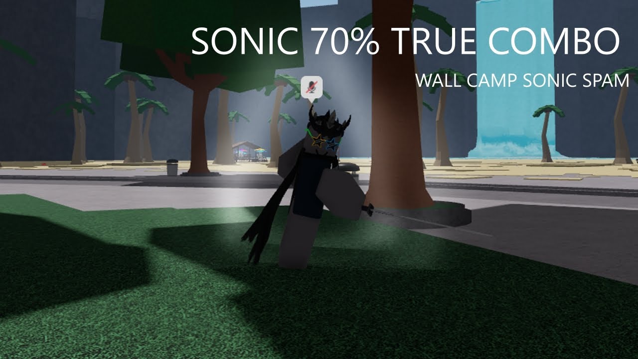 Using INSANE 70% true sonic wall combo in Ranked #thestrongestbattlegrounds #tsb #roblox