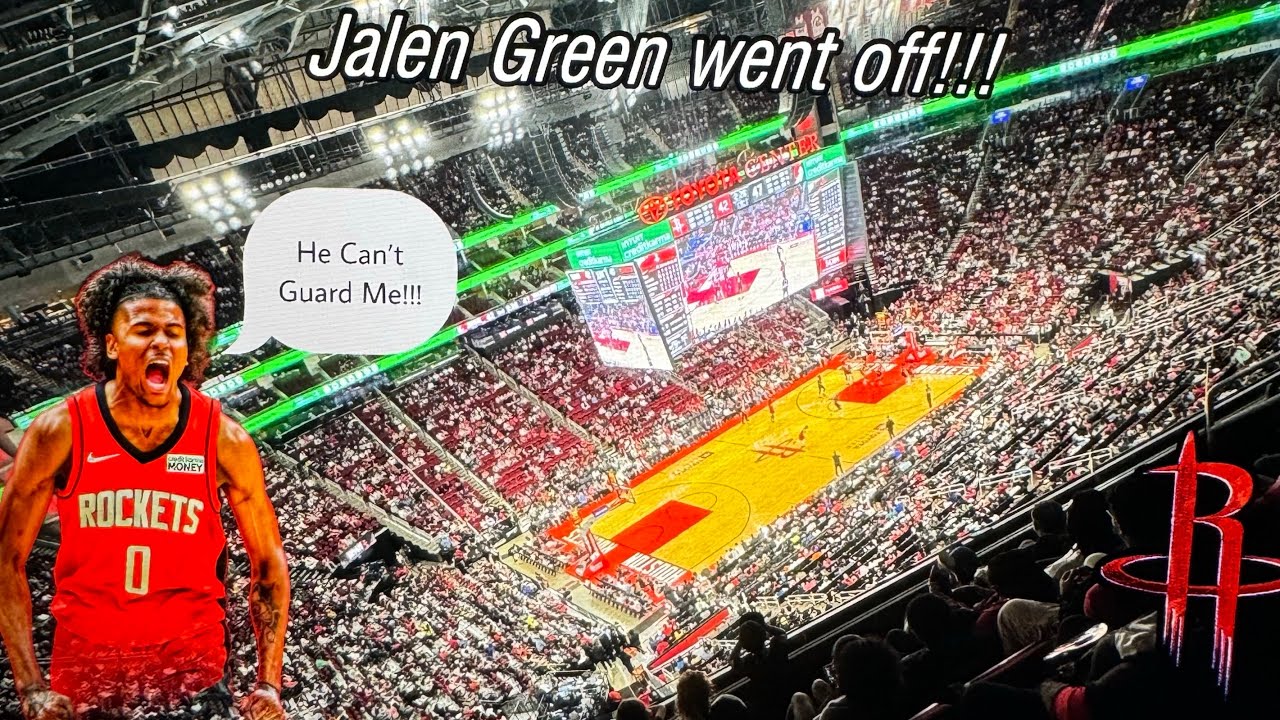 Weekend Vlog | Rockets game Jalen Green Almost put something on a poster!!!