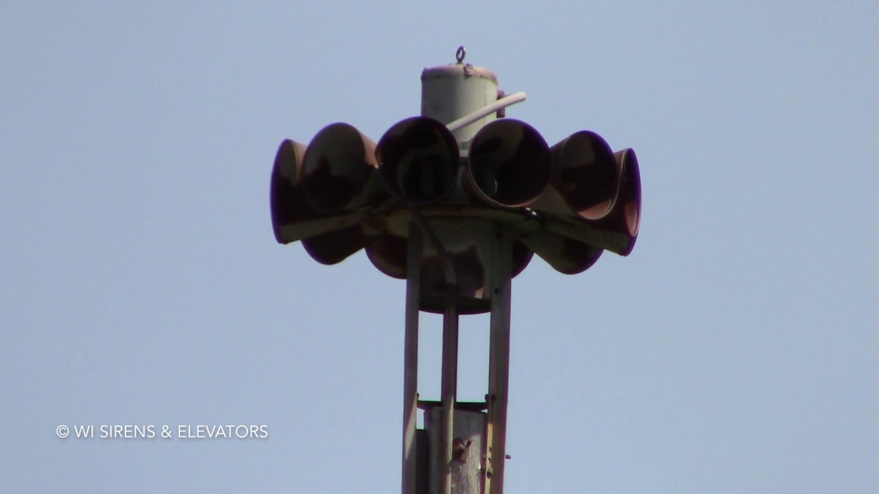 FS STH-10 Siren Test, Jefferson, WI - 8/7/19
