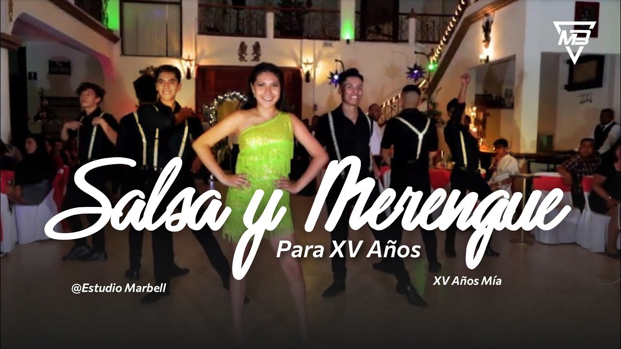 💥BAILE SORPRESA LATINO SALSA Y MERENGUE💥/ESTUDIO DE DANZA MARBELL👌/15 AÑOS MIA💃👑