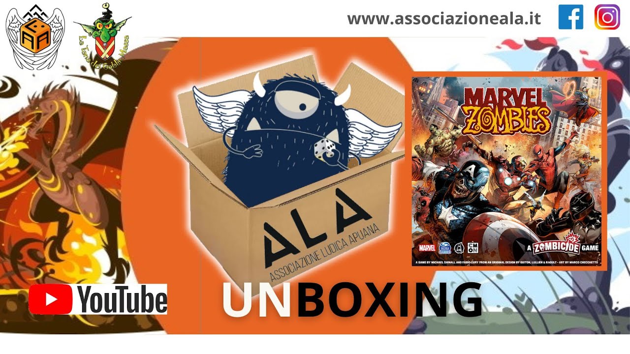 Marvel Zombies - A Zombicide Game Unboxing (parte 2) [Associazione Ludica Apuana]