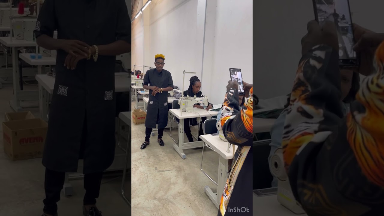 Behind the scenes of out production outlets in Kenya. African Fashion Kenya.