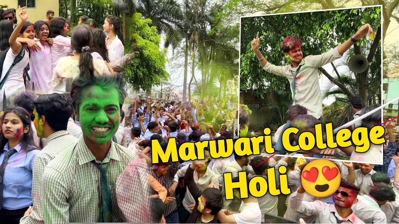 Marwari College Ranchi Holi Celebration 😍 | Holi Dance Vlog 2024