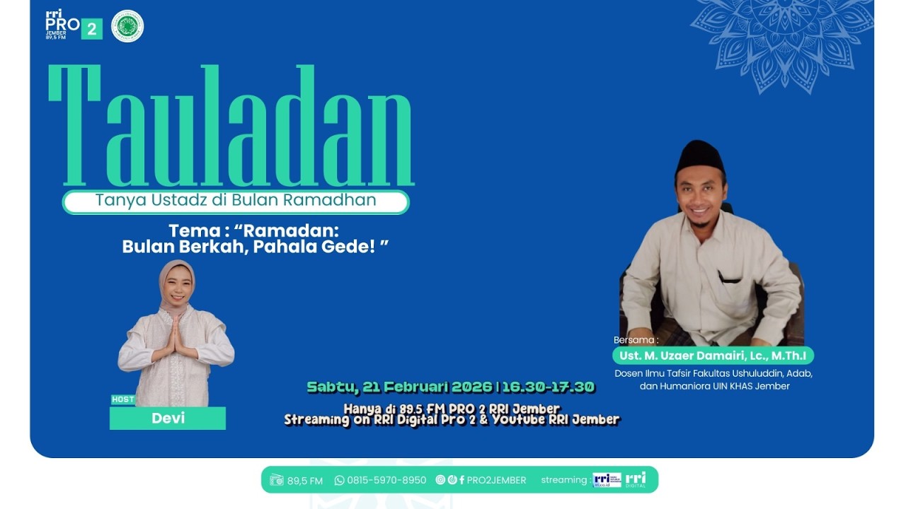 TAULADAN | RAMADHAN : BULAN BERKAH, PAHALA GEDE!