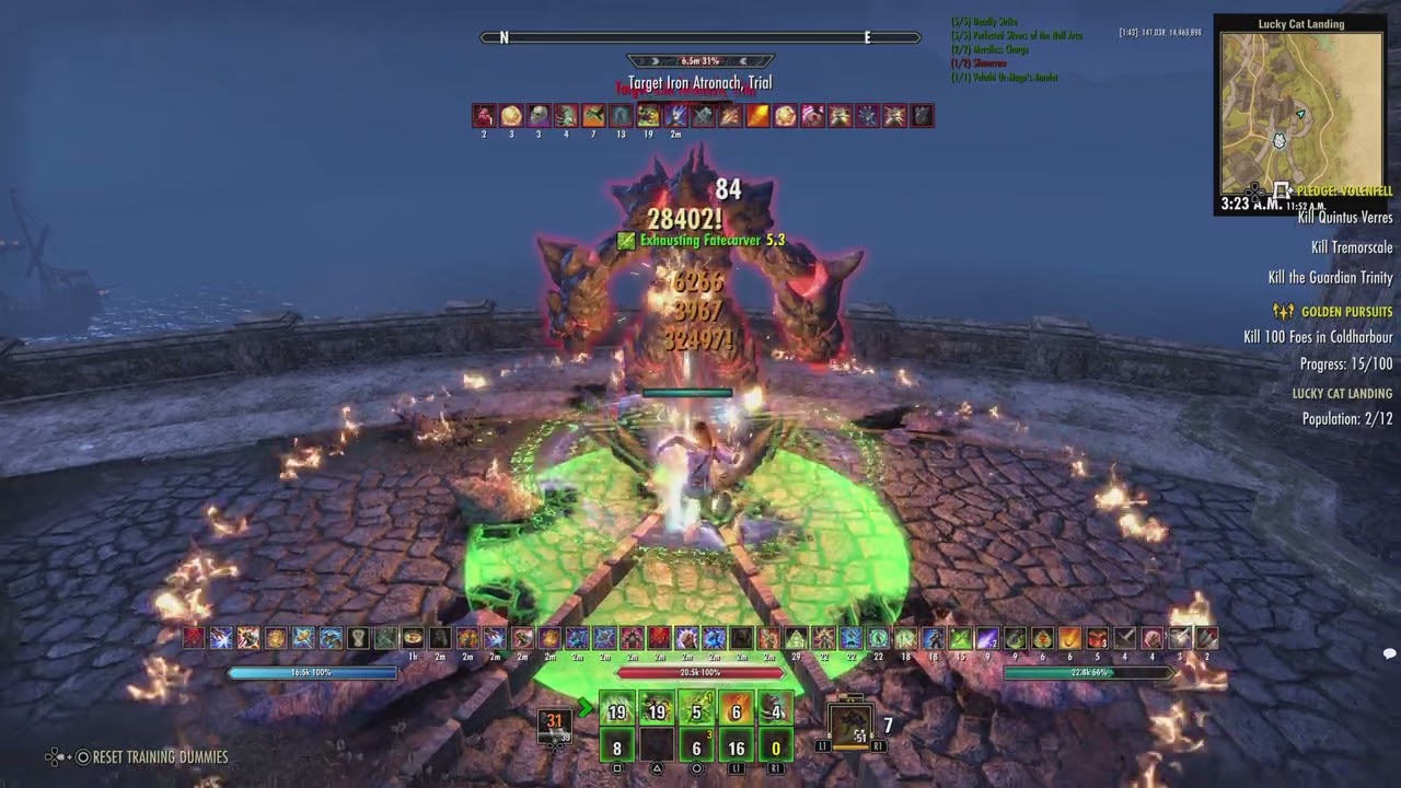 ESO update 47- Parse 143k Arc DK Templar