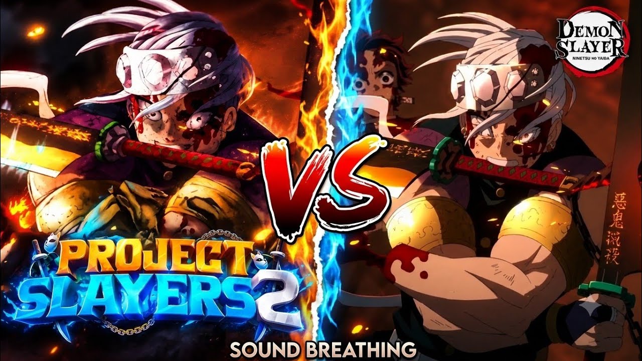 [Sound Breathing Comparison] Project Slayers 2 Vs Demon Slayer!