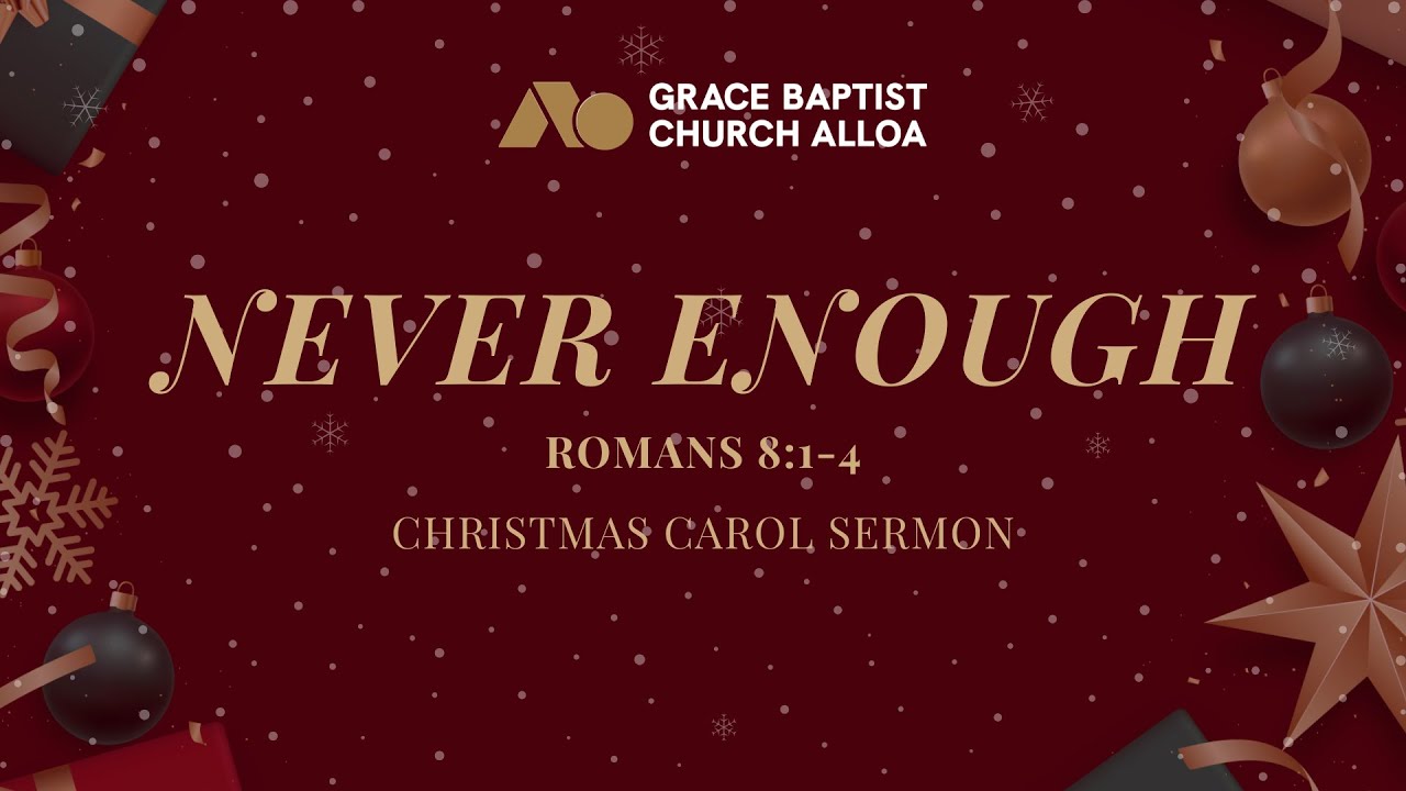 Never Enough (Romans 8:1-4) | Gevi Margate