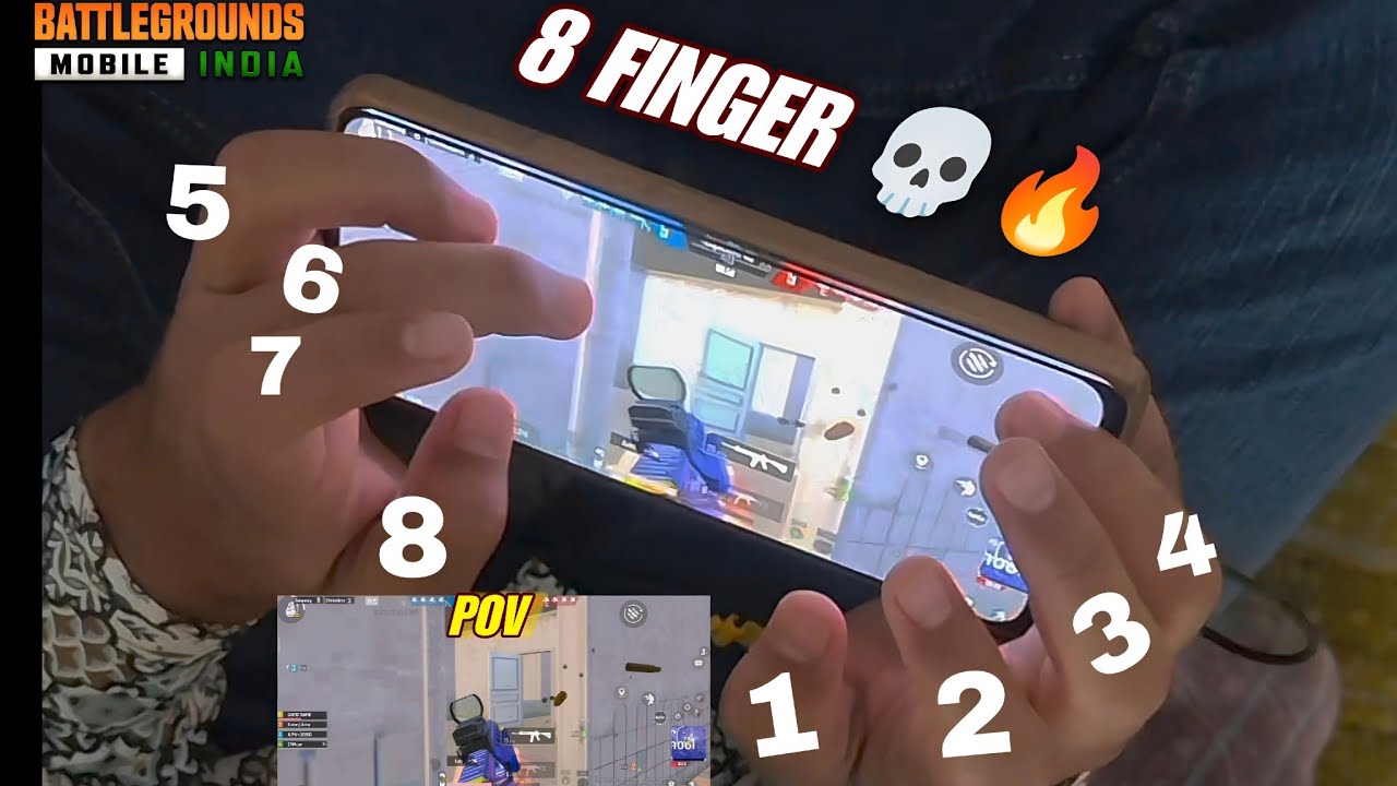 HANDCAME REVEAL 💀🔥 8 FINGER ANDROID FASTEST PLAYER 😱 BGMI HACKER GAMEPLAY !