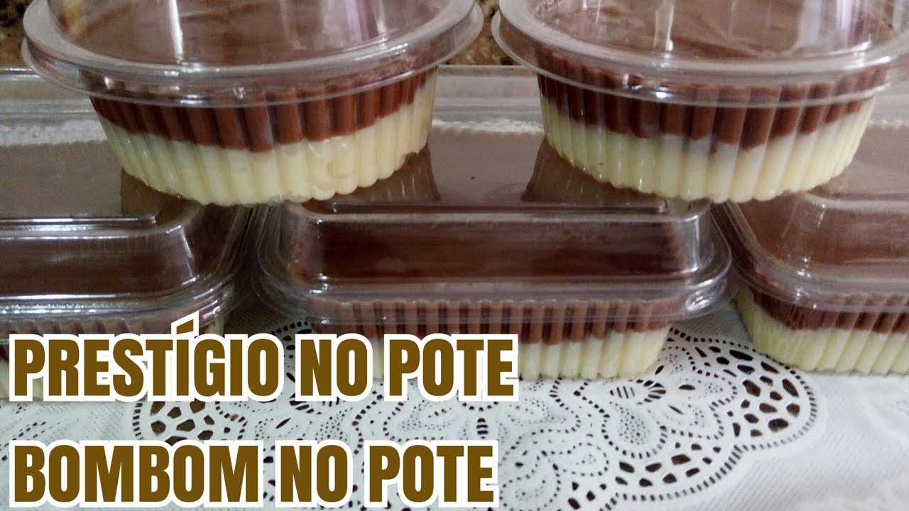 FATURE MUITO VENDENDO BOMBOM PRESTÍGIO NO POTE, SOBREMESA PRESTÍGIO NO POTE