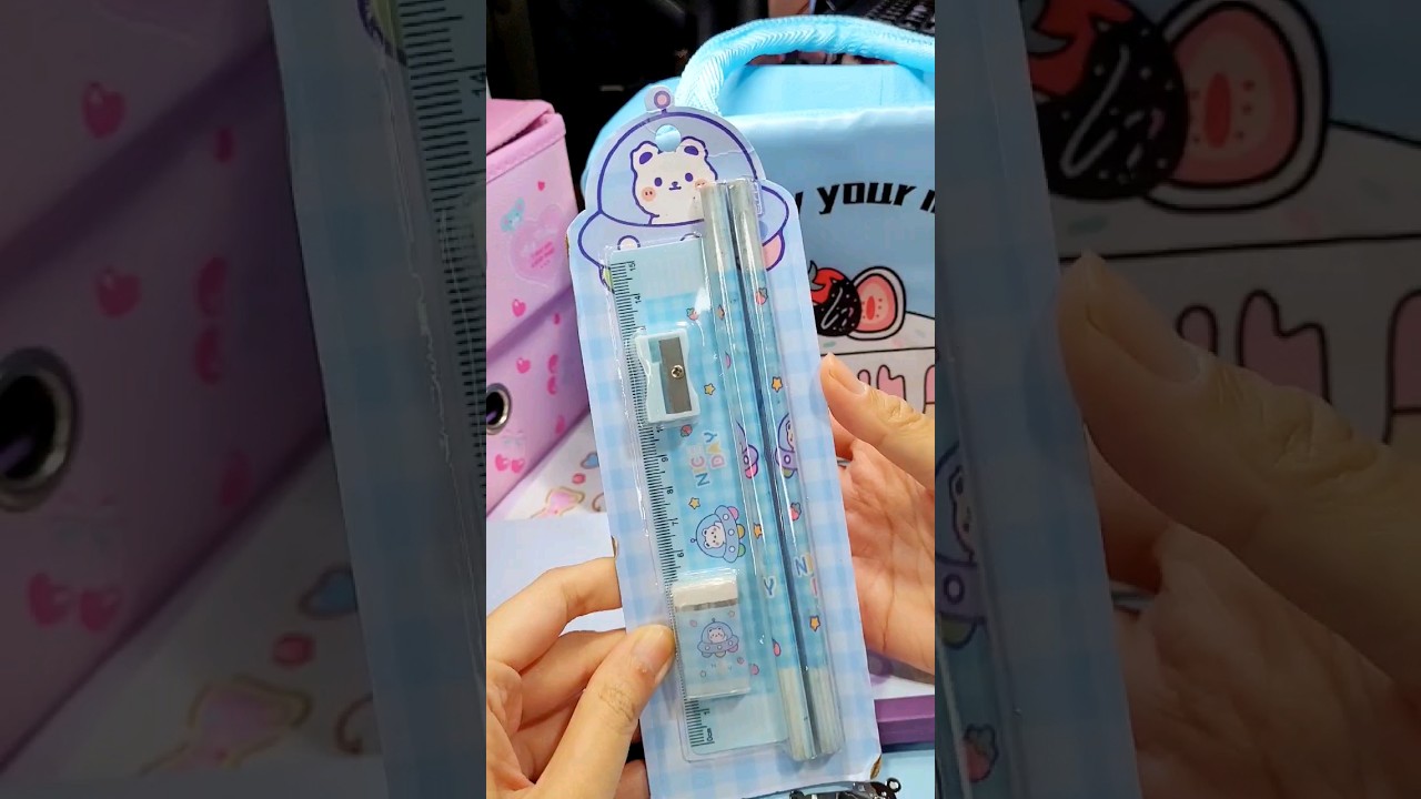 💙💎 Light Blue Stationery Organization #schoolsupplies