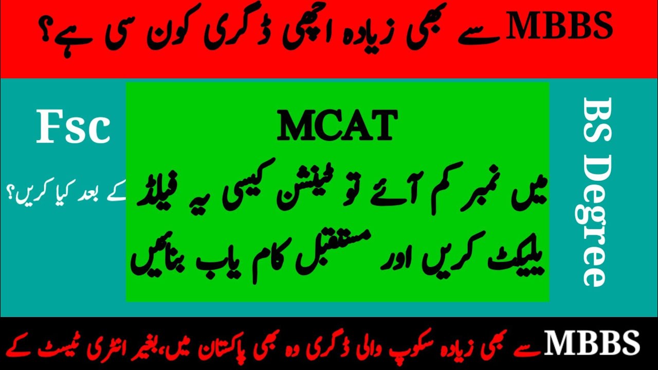 MBBS Se Zyada Scop Wali Degree |Medical Ki Top 3 Degree MBBS Se Achi | FSc K bad Kya Kren |BS Degree