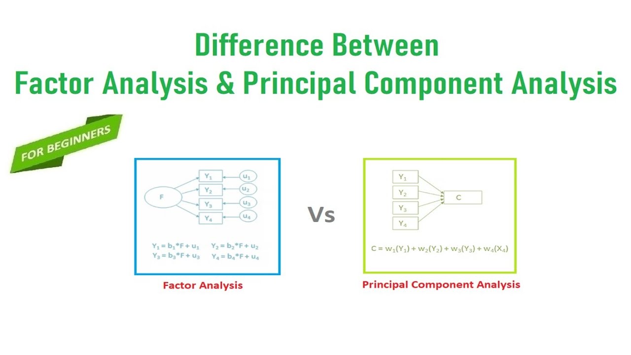 Differences Between Factor Analysis and Principal Component Analysis | Factor Analysis Vs PCA