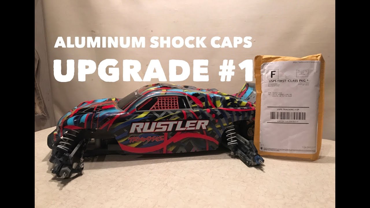 Traxxas Rustler Build Upgrade #1 (Aluminum Shock Caps)