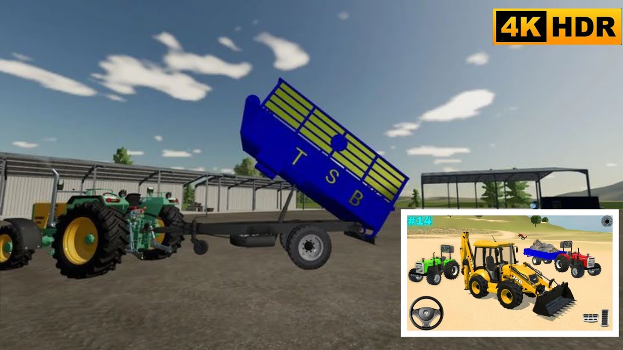 🎮Drive truck lodding 🚜eichar and Jhotta tractor lod indian 3d game🛑