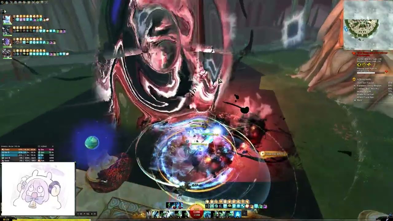 [GW2] 100CM Lonely Tower fractal  3:21 - Gluttony Willbender 124k