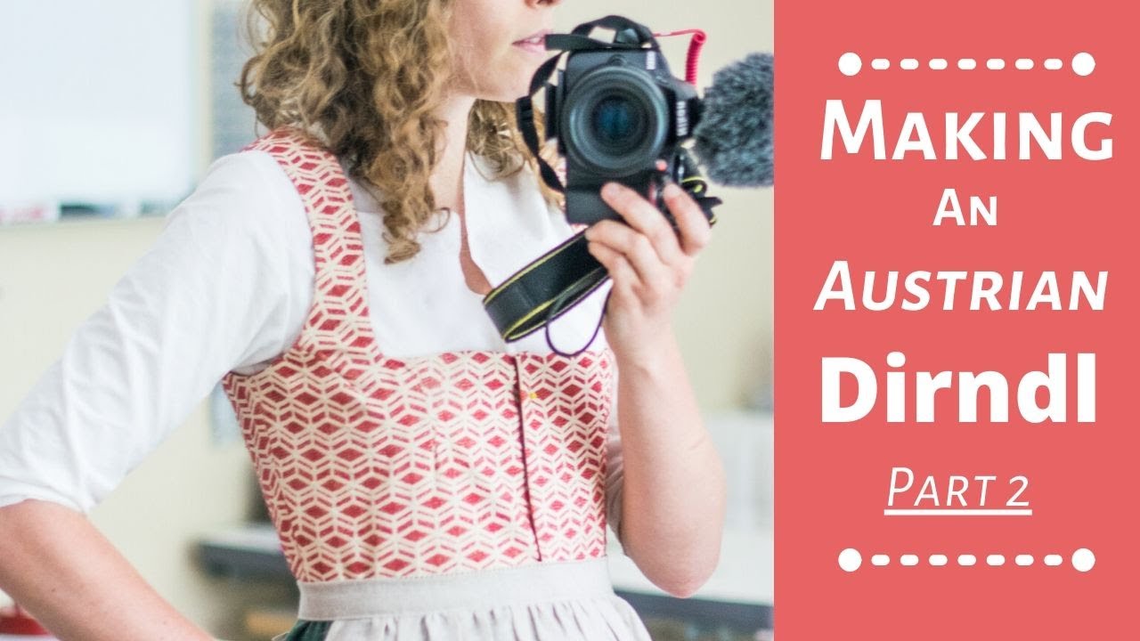 Изготовление австрийского дирндля, часть 2 #dirndl