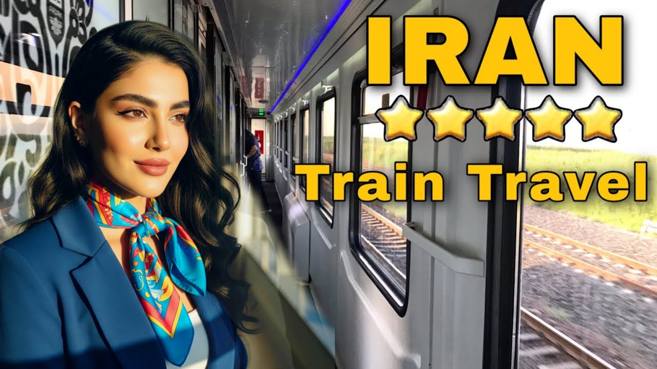 IRAN's 5-Star Train Travel Vlog Fadak Train Tehran to Mashhad Trip ایران