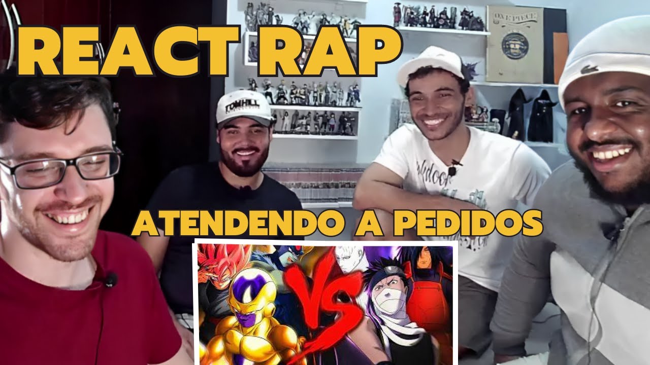 React RAP Vilões de Naruto VS. Vilões de Dragon Ball Combate de Rimas Yondax