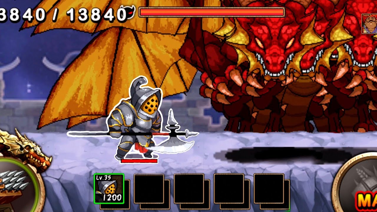Kingdom Axe [Rare Knight] vs Boss Red Dragons | Kingdom Wars