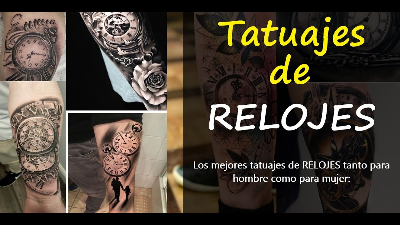 ✅ TATUAJES DE RELOJES ⭐ 【Antiguos, de bolsillo, de arena】⭐