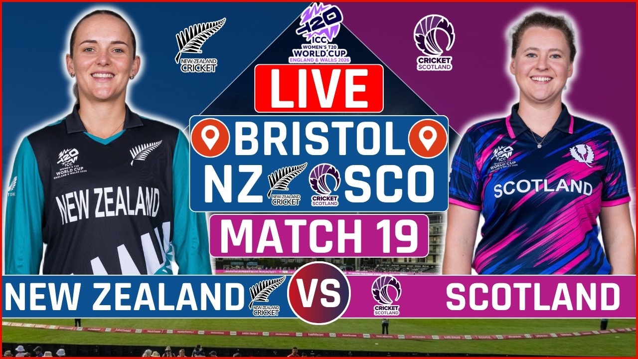 Womens T20 World Cup Live: New Zealand vs Scotland Live Score | NZ W vs SCO W Live Audio Commentary