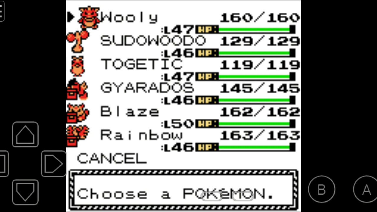 Pokemon gold , silver and crystal version how to rename your pokemon