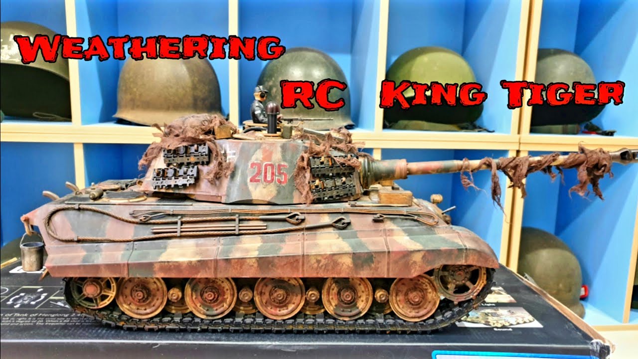 Weathering The RC 1/16 King Tiger 3 Stages