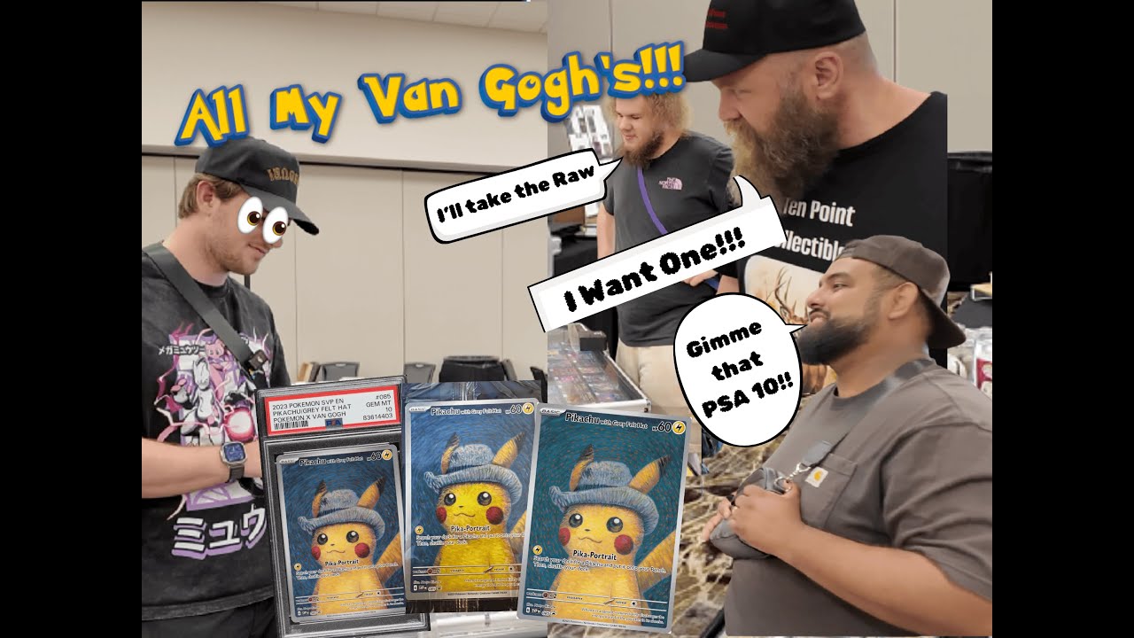 Everyone Wants My Felt Hat Pikachu's 🎩⚡️ | Pokemon Vendor POV | 10 Point Card Show | Coin Flip Cards