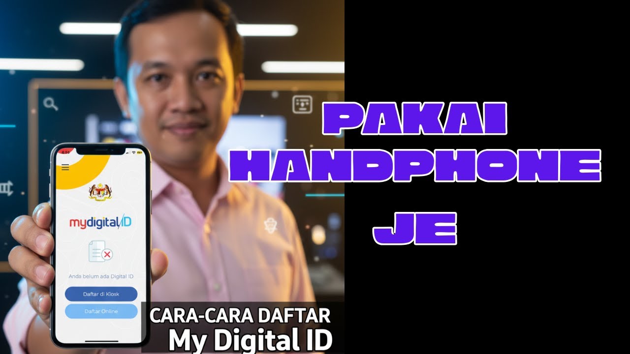 Cara-cara daftar My Digital ID , Guna Handphone je