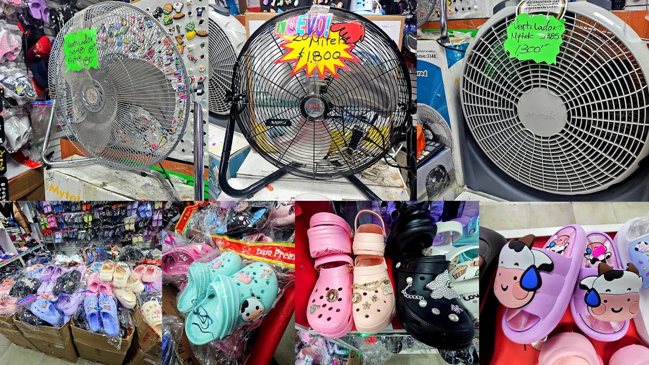 Sandalias / Chanclas / Crocs ECONOMICAS x PIEZA | Ventiladores GRANDES | IZAZAGA 38 CDMX 