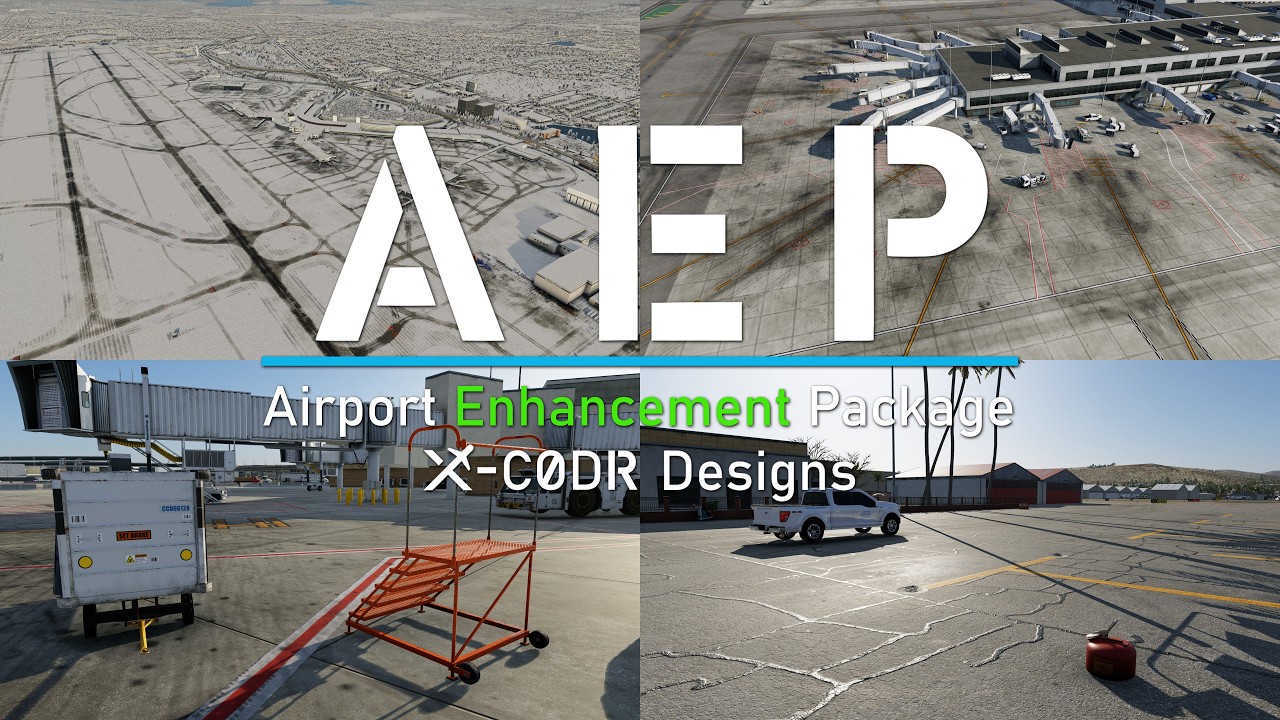 X-Plane 12 Airport Enhancement Package V2.0 (AEP)
