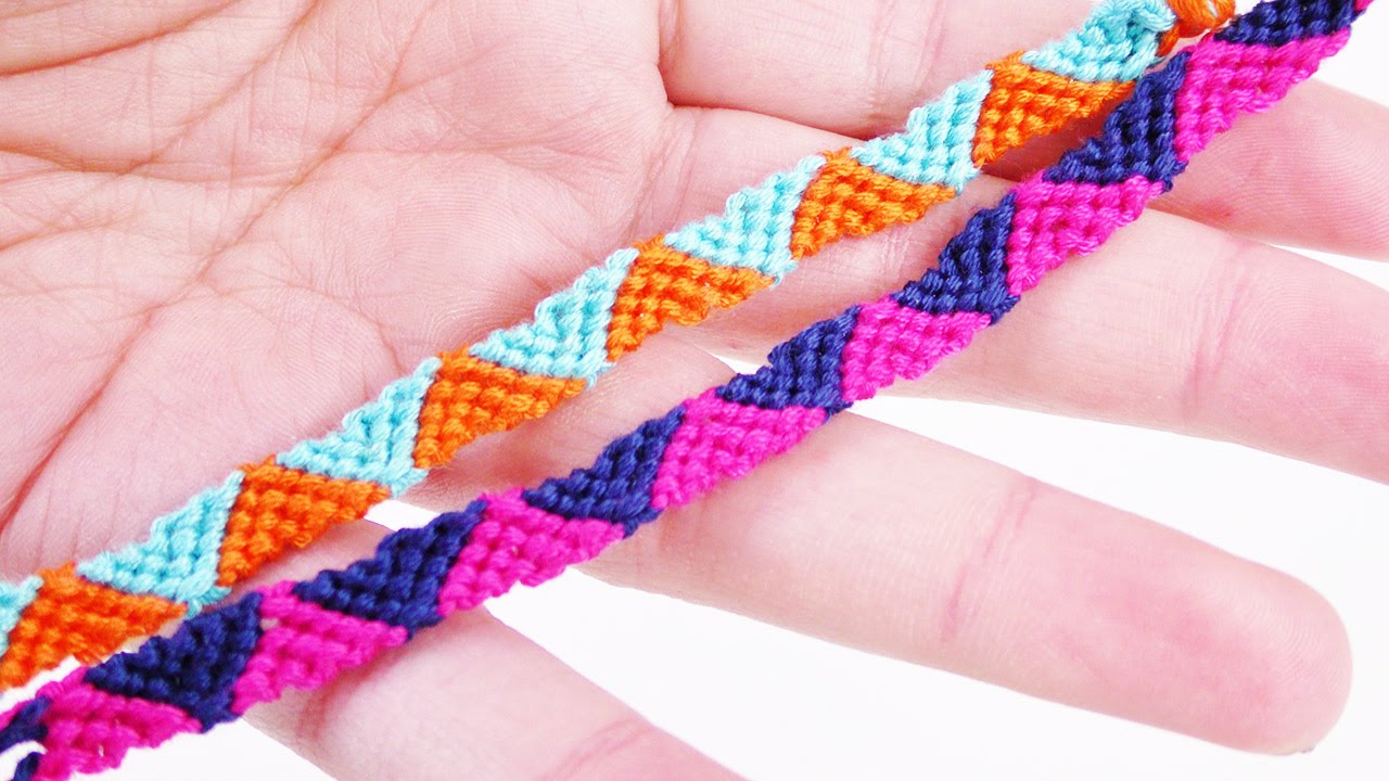 DIY Armband knüpfen | Tolles Freundschaftsarmband mit Dreiecken | einfach & schnell | Trend