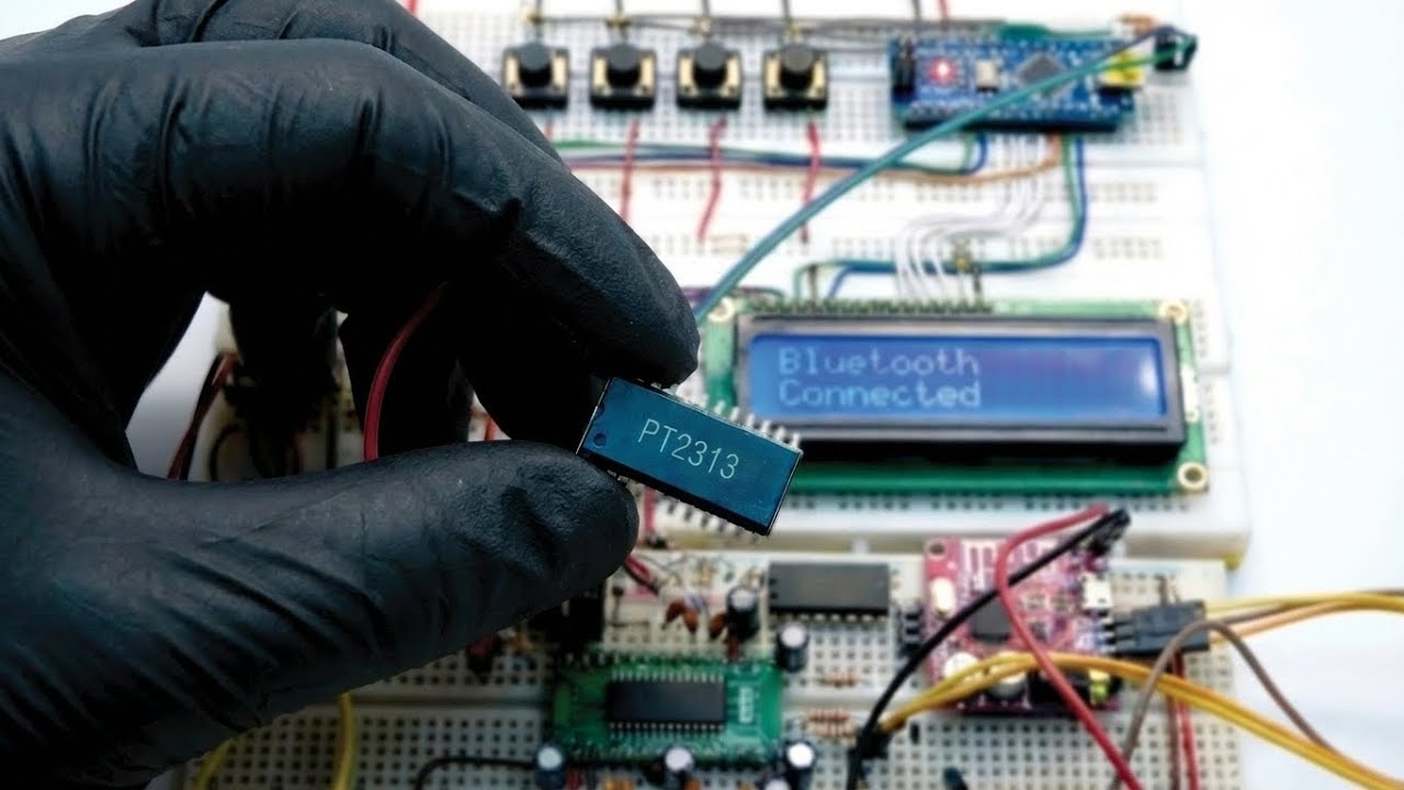 a digital audio control processor using PT2313