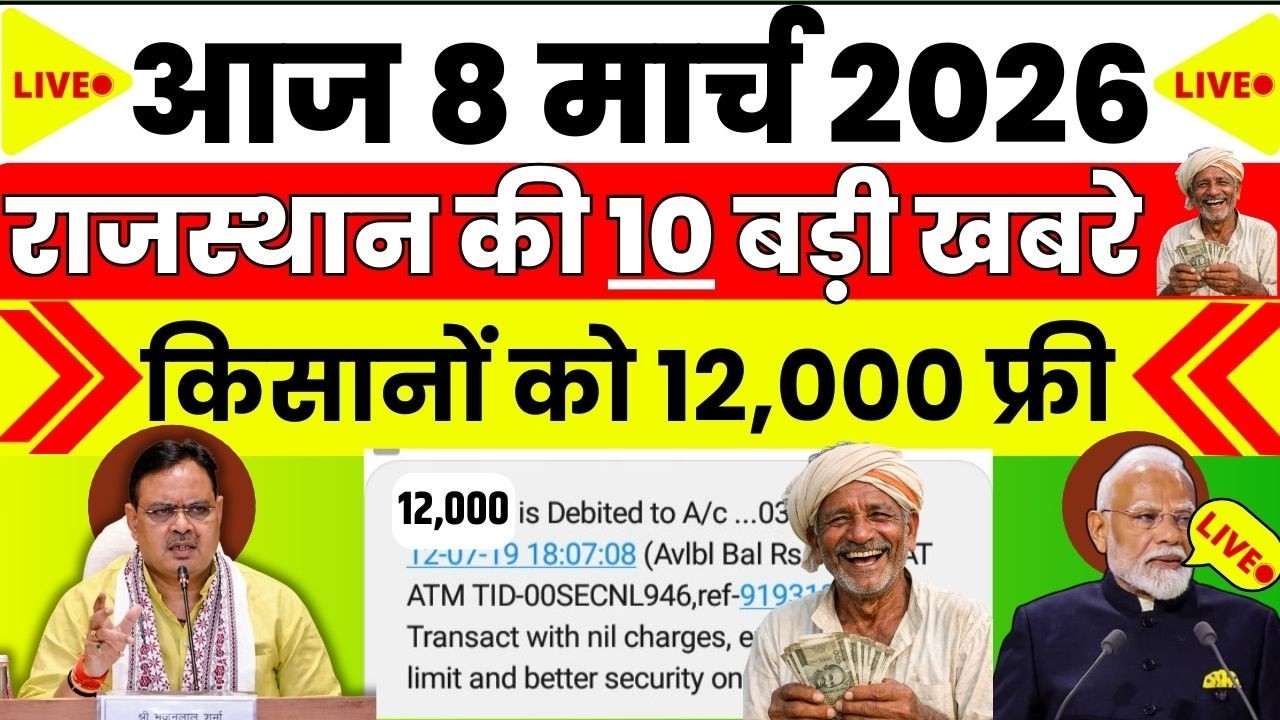 Today Rajasthan News | PM मोदीजी LIVE | 8 मार्च  2026 | #marudharaheadlines/मोदीजी अजमेर दोरा पर