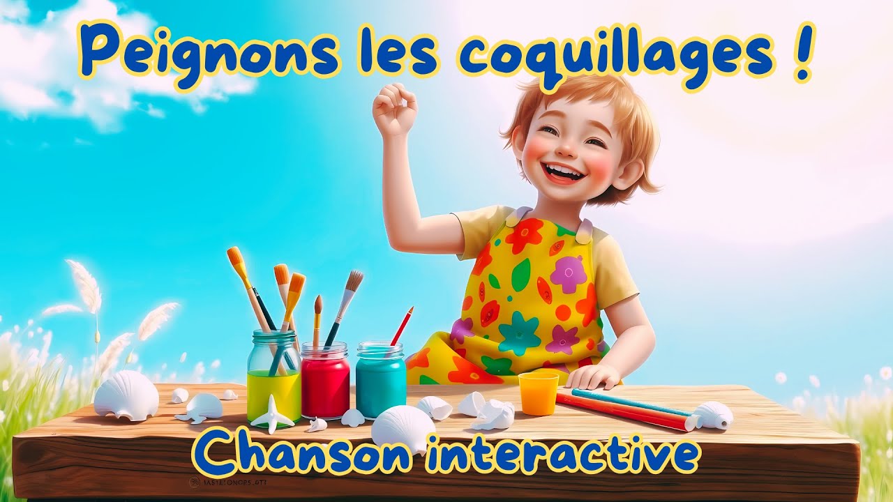 Peignons les coquillages ! 🎨🐚 | Chanson interactive pour enfants