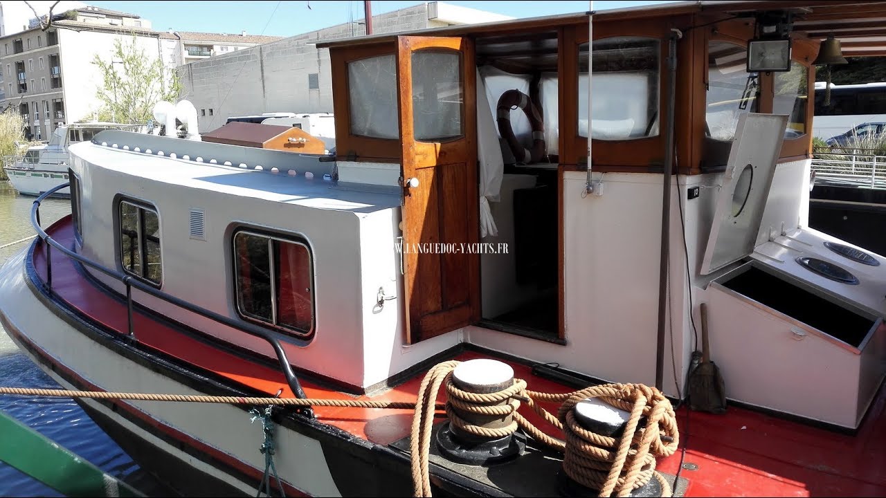 PENICHE LUXEMOTOR 36M a vendre/for sale interieur/inside by Languedoc Yachts