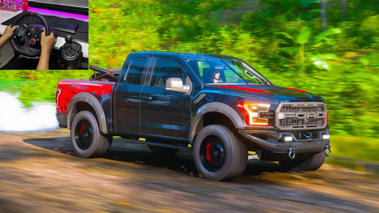 Ford Raptor F-150 | Forza Horizon | Steering Wheel Gameplay