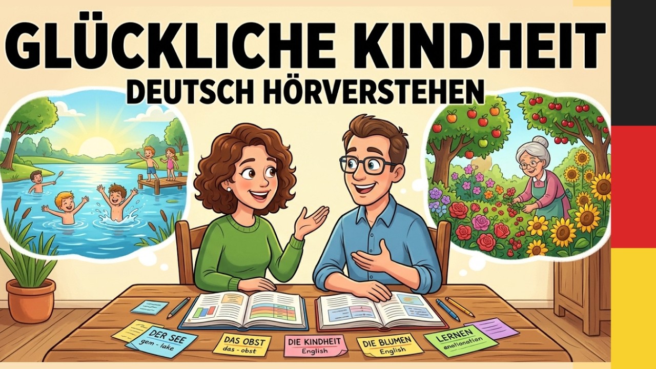 Deutsch B1 B2 Podcast: Erzähl von deiner glücklichsten Kindheitserinnerung | Deutsch Hörverstehen