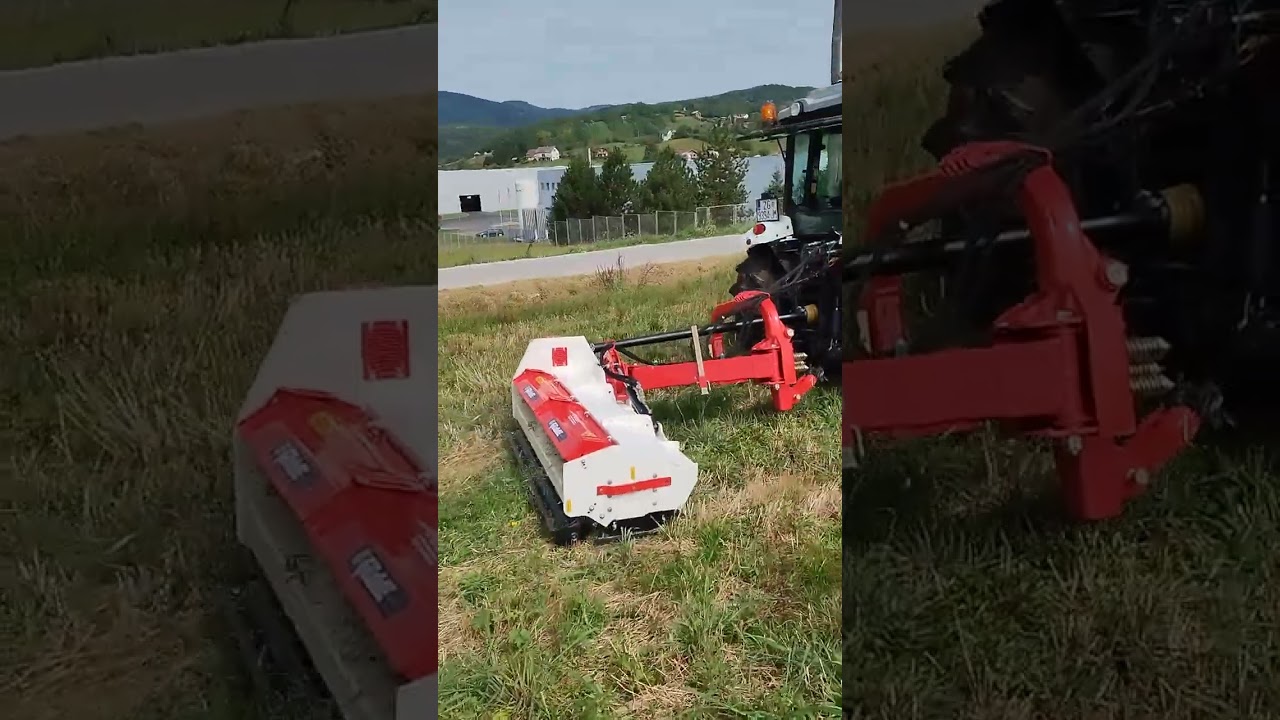 First Use of the Brand New GIEMME BCM 180 Flail Mower With Lamborghini Spire Trend 90.4