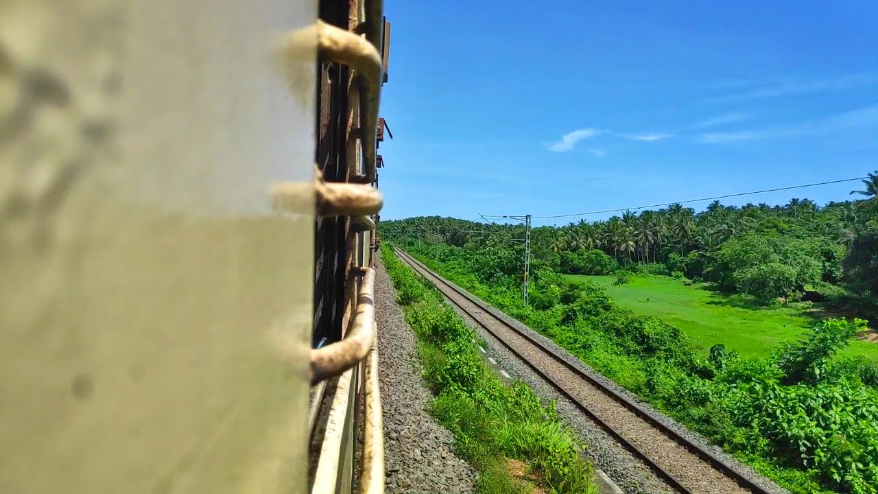 Ullal To Kasaragod Diesel Train Journey Behind Twin WDG3A Chugging Diesel Engines
