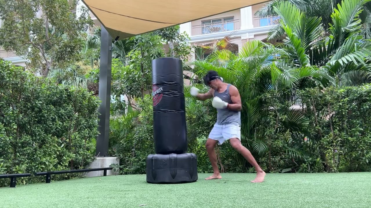 Ritz Carlton Cayman Islands Kickboxing workout 