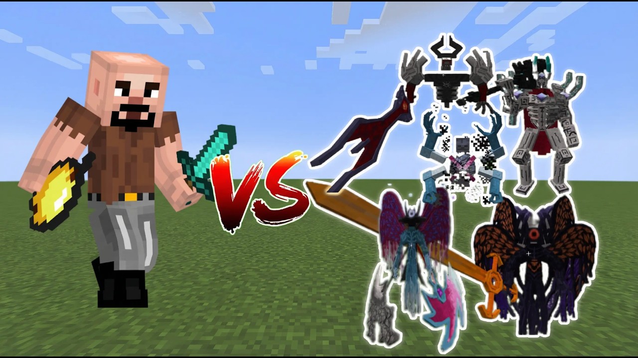 Notch vs All Bosses – The Ultimate Minecraft Battle