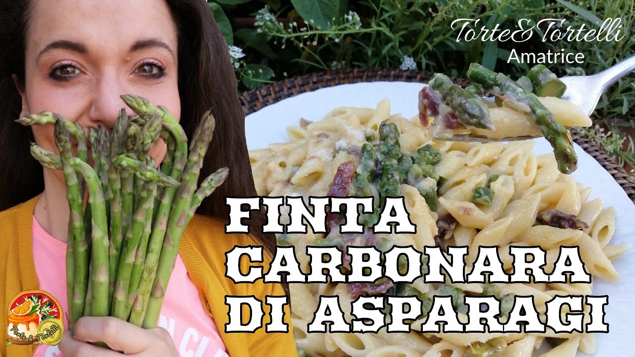 FINTA CARBONARA di asparagi | #ricette #pasta