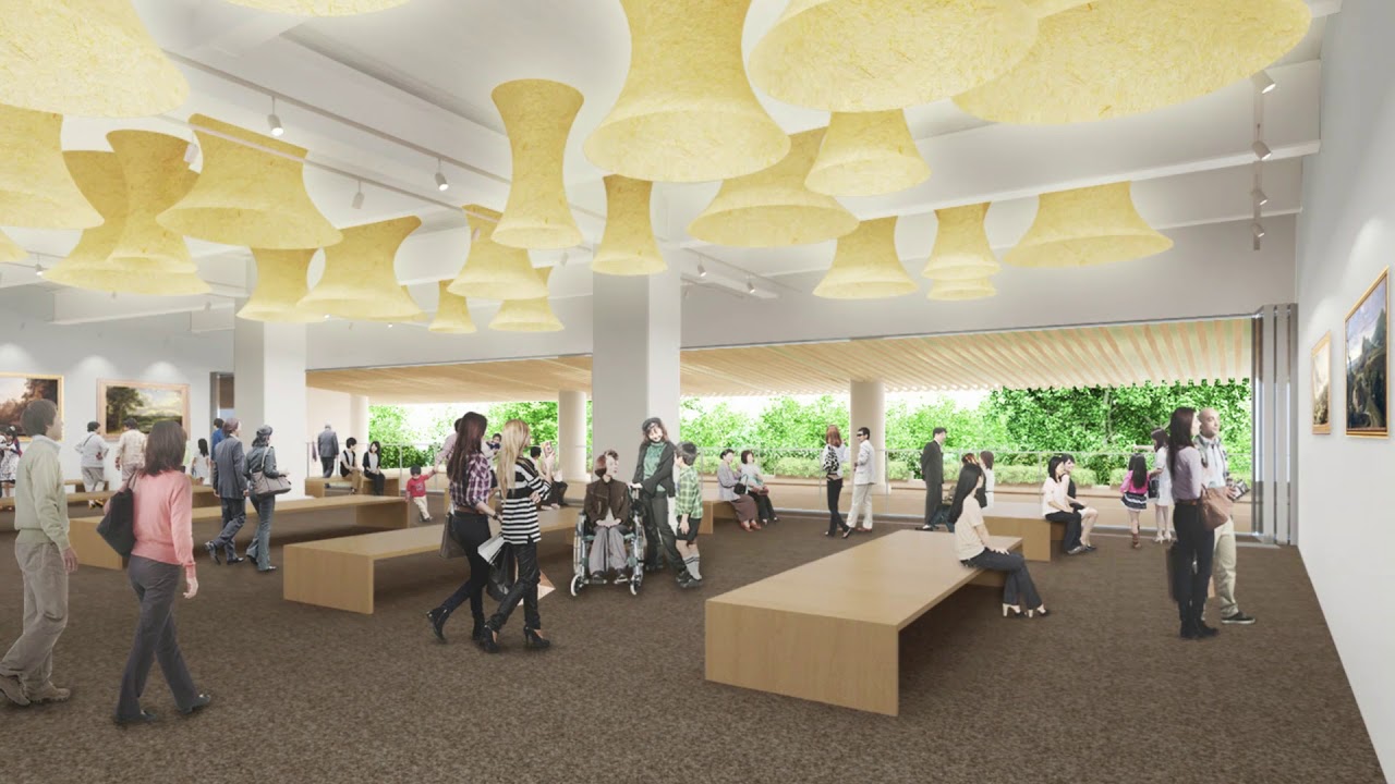New National Stadium Development Project concept movie Stadium in Forest