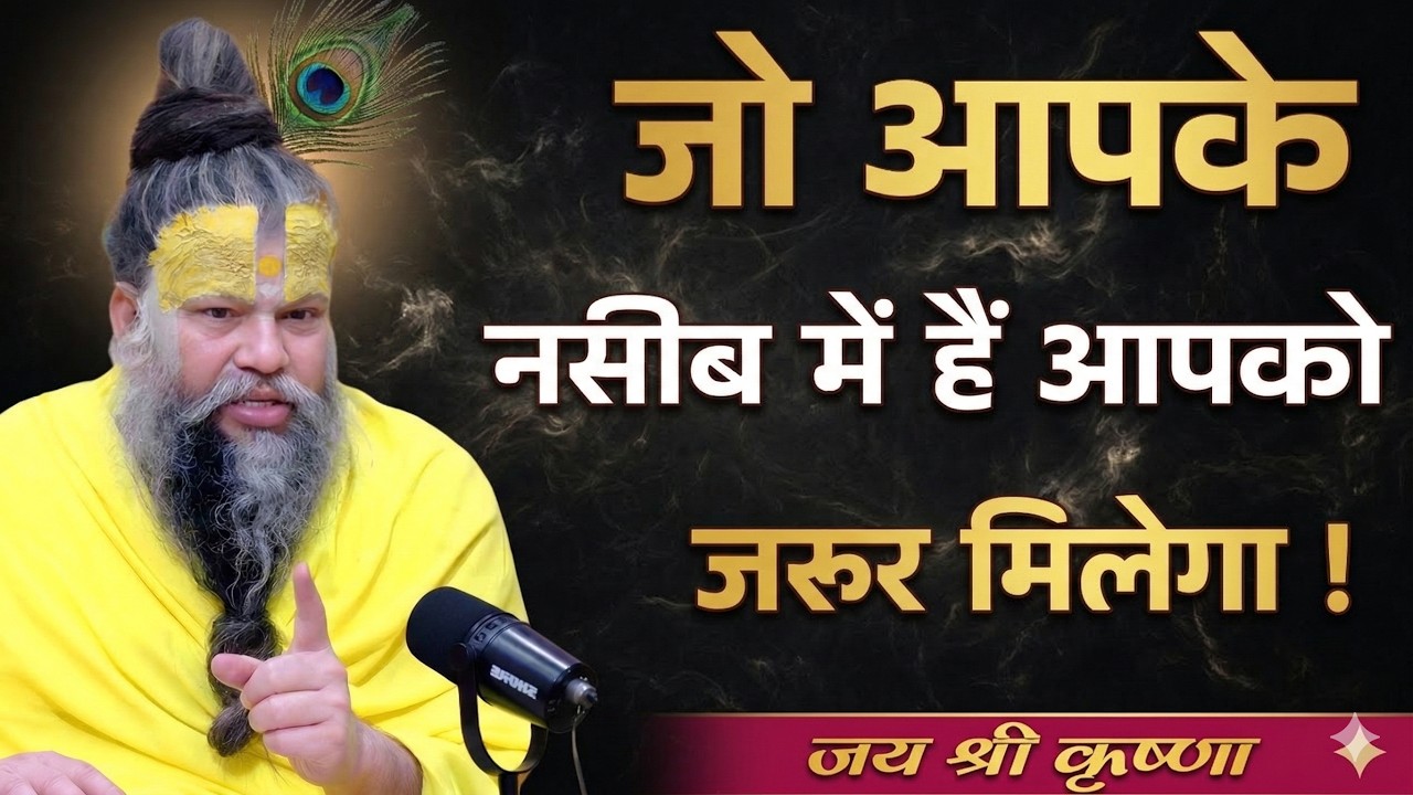 आपकी किस्मतमें है वो मिलेगा मेहनत करो सिर्फ | premanandji maharaj bhajan | premanand maharaj live
