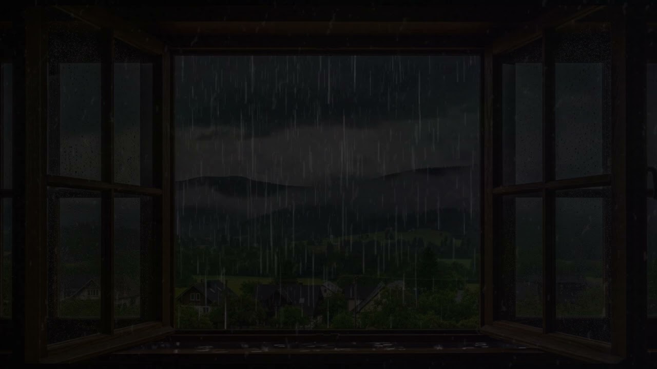 Heavy Rain Sounds for Sleep, Study & Relax (No Ads) | Relaxing Rain Ambience